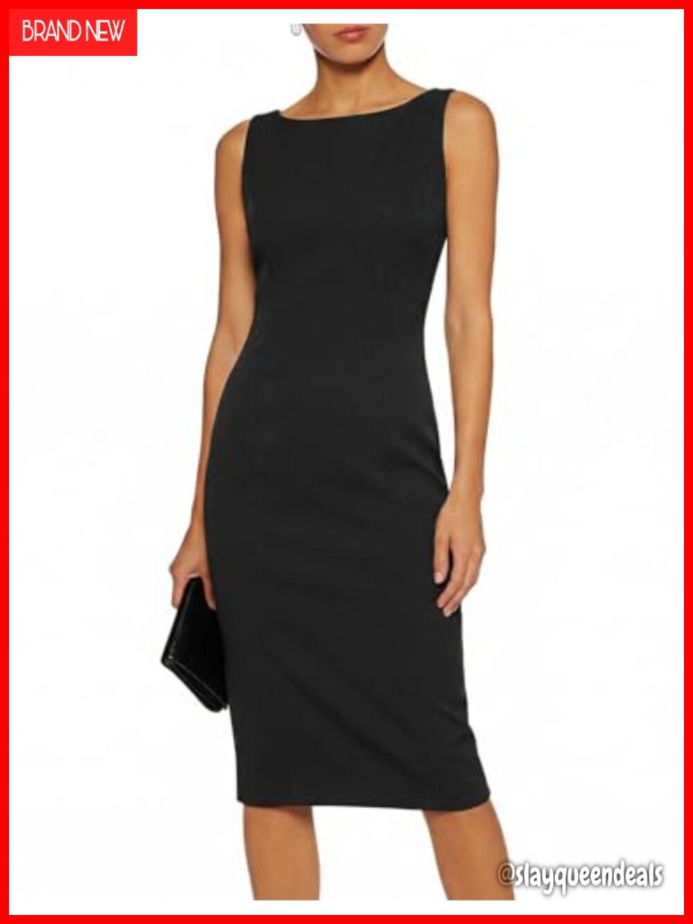 Belle Poque Womens Sleeveless Sheath Work Dress Midi Business Casual